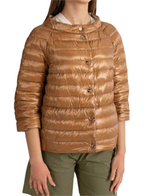 cappa donna  reversibile nylon piumino d'oca cammello/chantilly HERNO | PI0769D12017ZA4019
